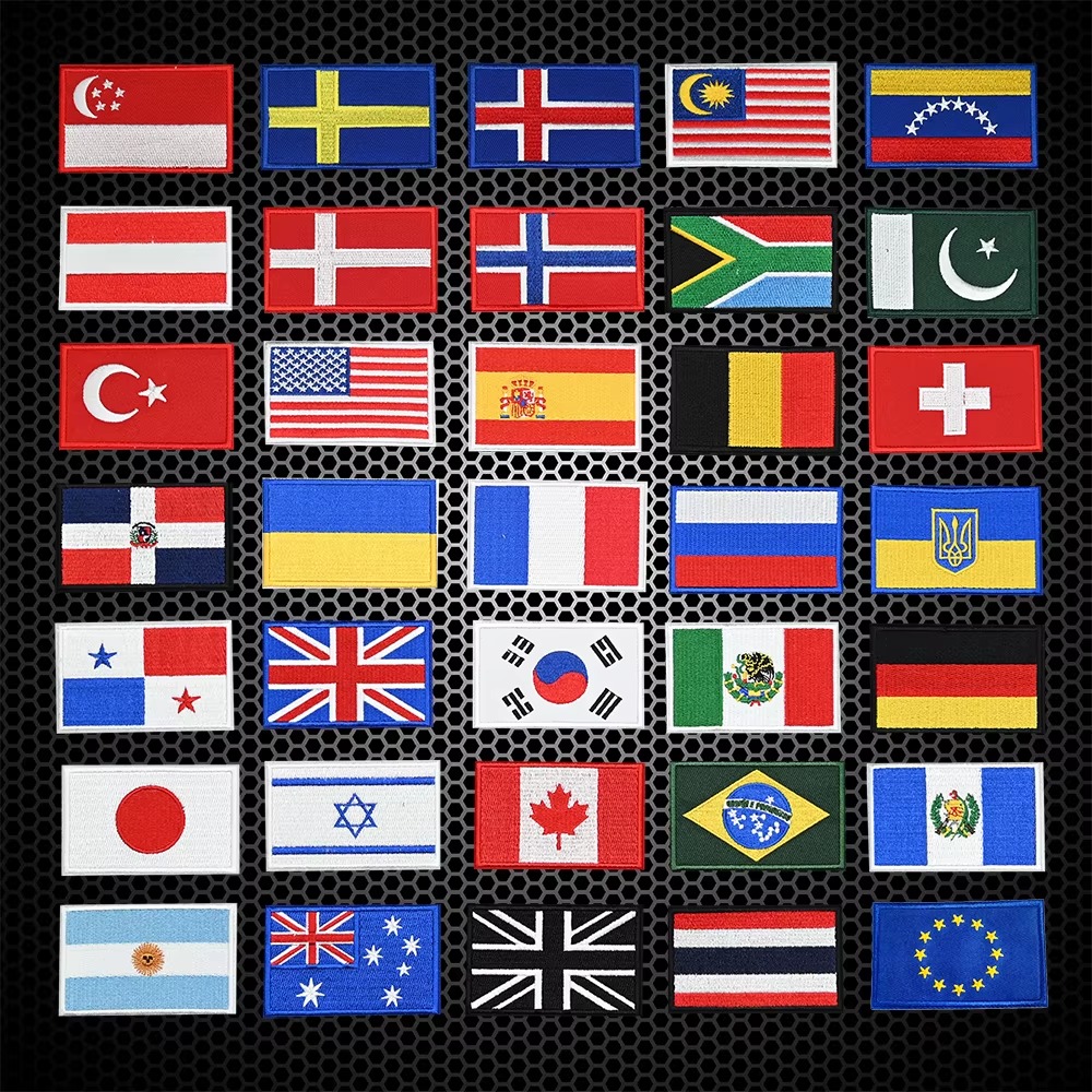 Embroidery Australia - Parches Bordados de Banderas de EE.