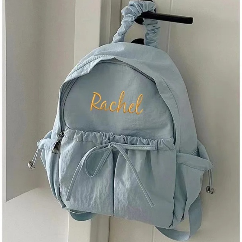Embroidery Name Designs - Mochila con cordón Nombre personalizado Diseño