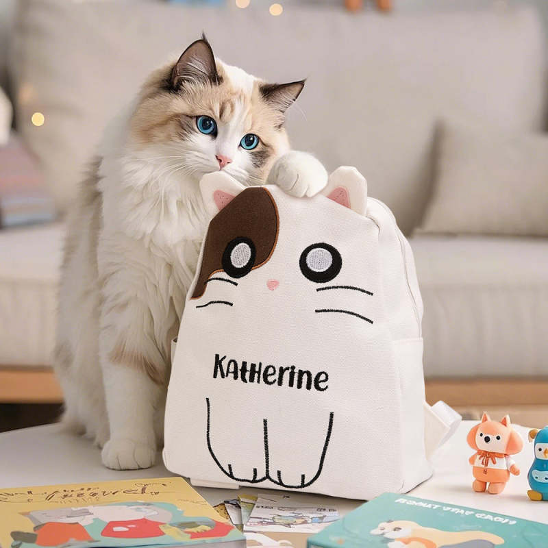 Embroidery Name Designs - Mochila de estilo coreano con nombre