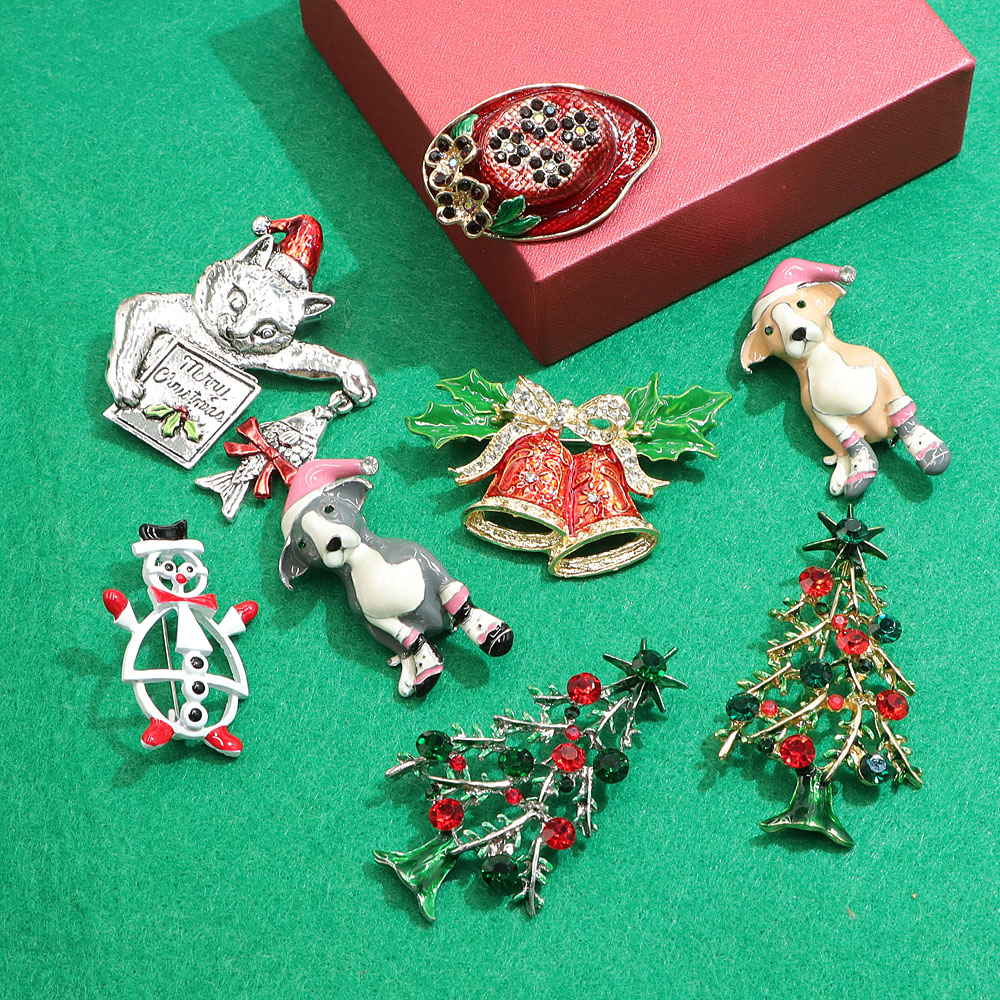 Embroidery Australia - CINDY XIANG-broche navideño para Navidad, joyería