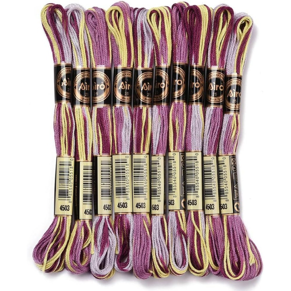 Embroidery Threads - 6 hebras de hilo de bordar