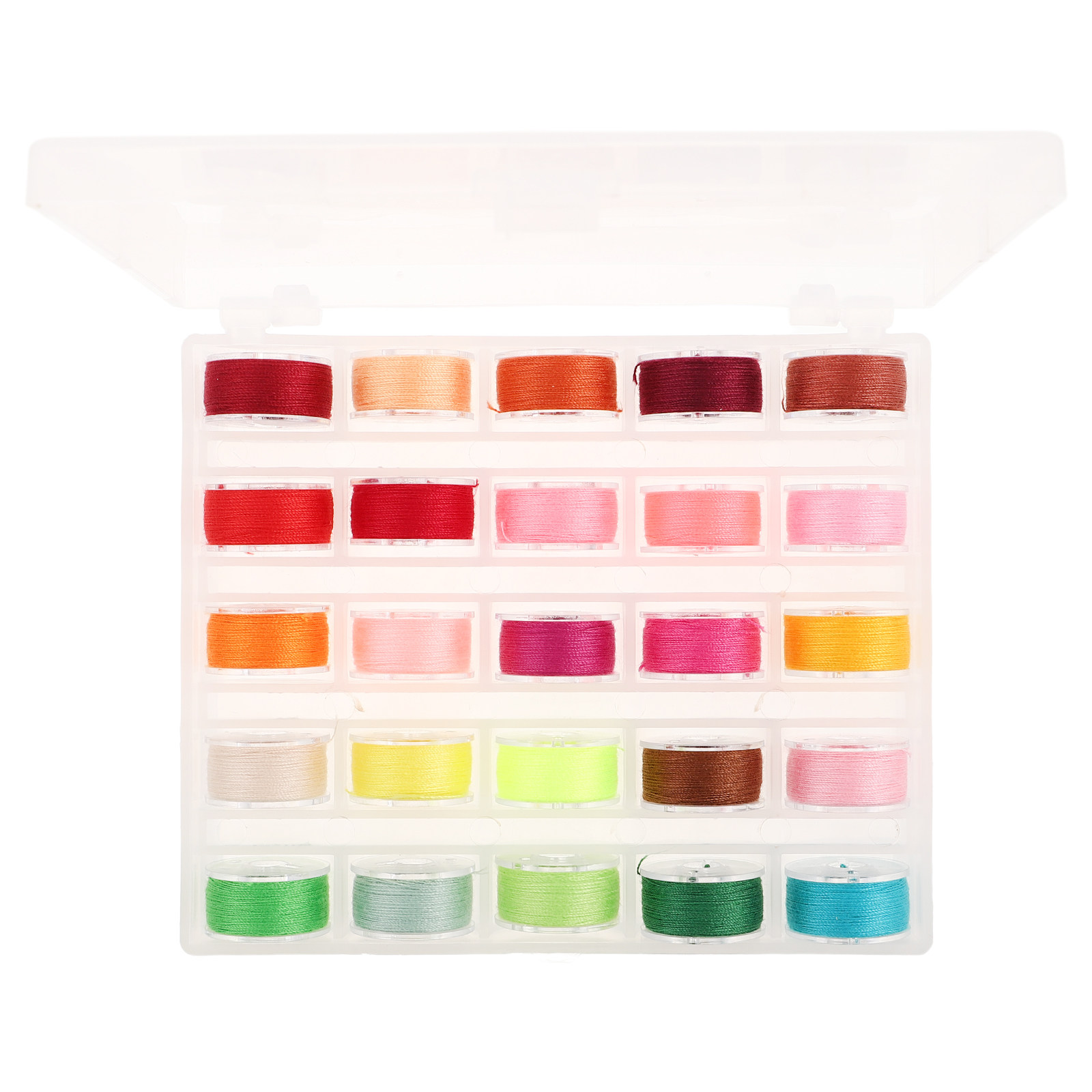 Embroidery Threads - 25 Bobinas e Hilos de Coser,