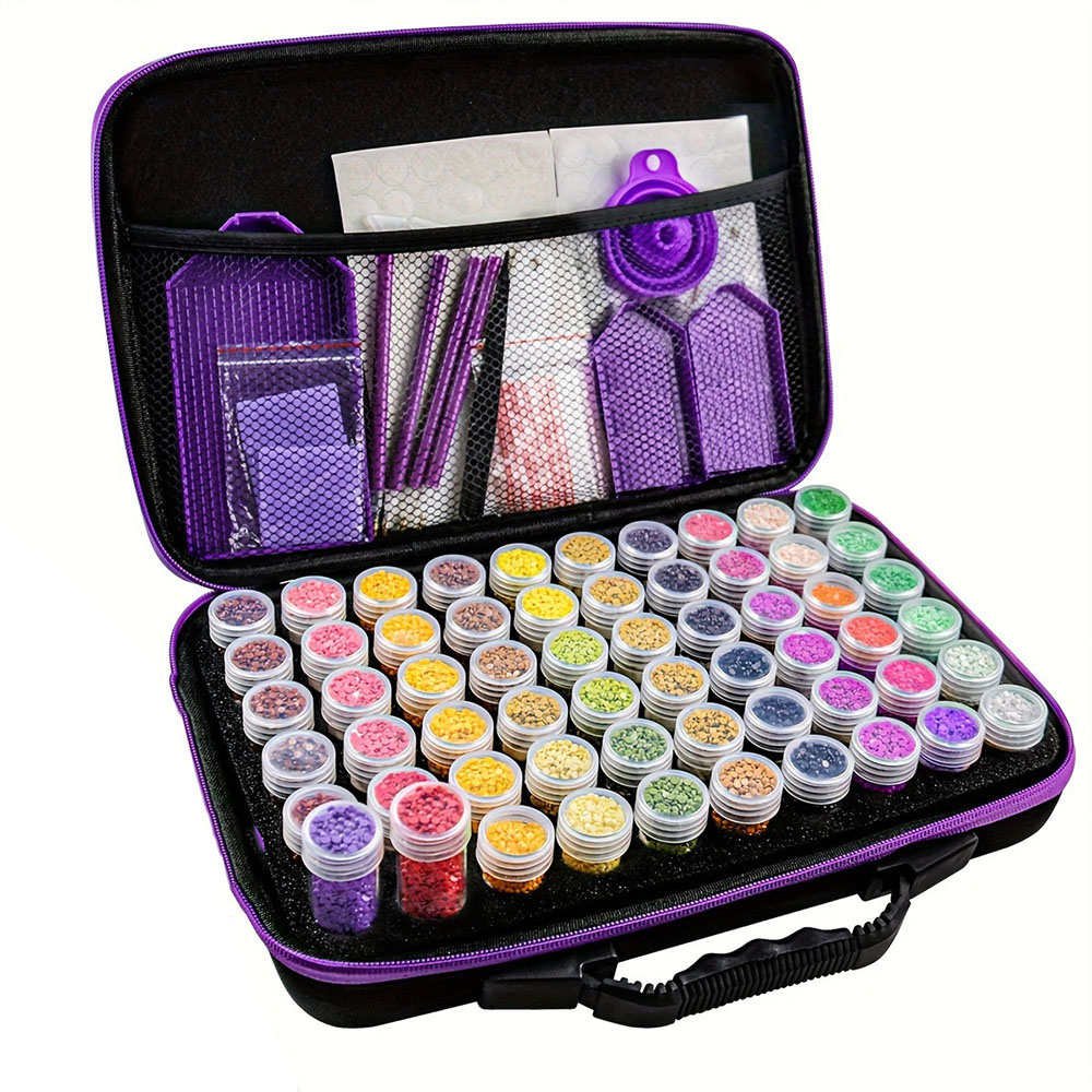 Embroidery Beads - Bolsa de Almacenamiento Portátil para Pintura
