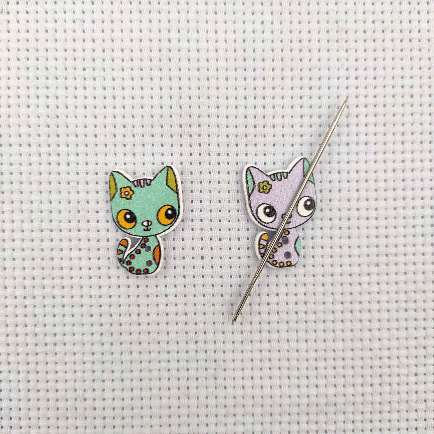 Needle Minder Magnet - Juego de agujas magnéticas de madera