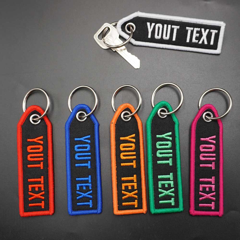 Embroidery Font Free - Llavero con fuente de color personalizado,