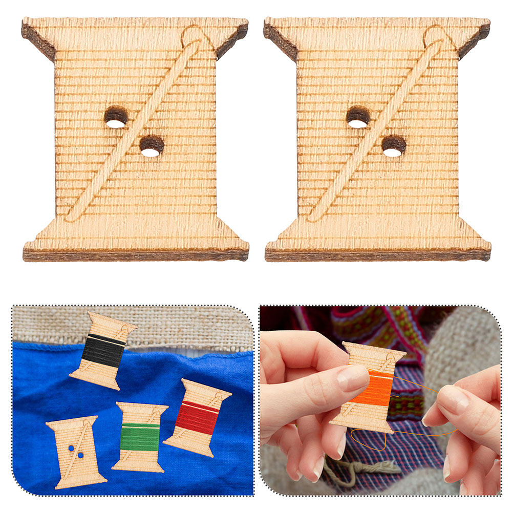 Embroidery Threads - 100 piezas de tablas de madera