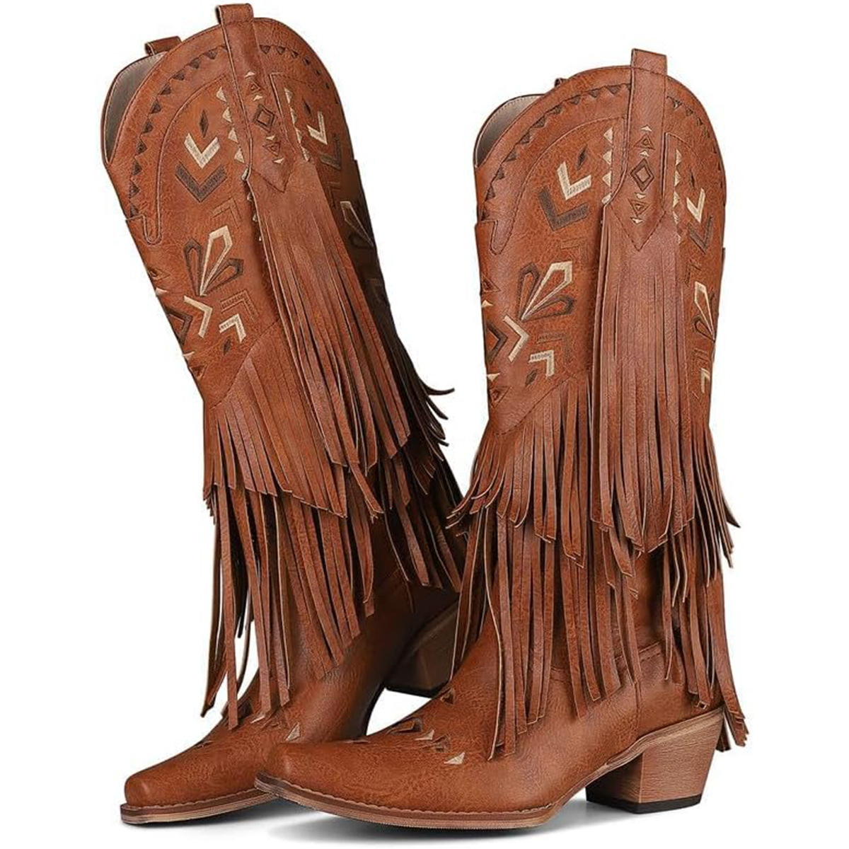 Embroidery Designer - Botas de media pantorrilla para mujer,