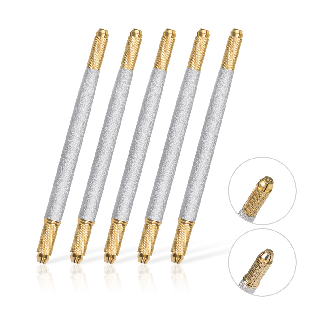 Embroidery Converter - 1pcs Microblading Doble extremo Metal Relieve