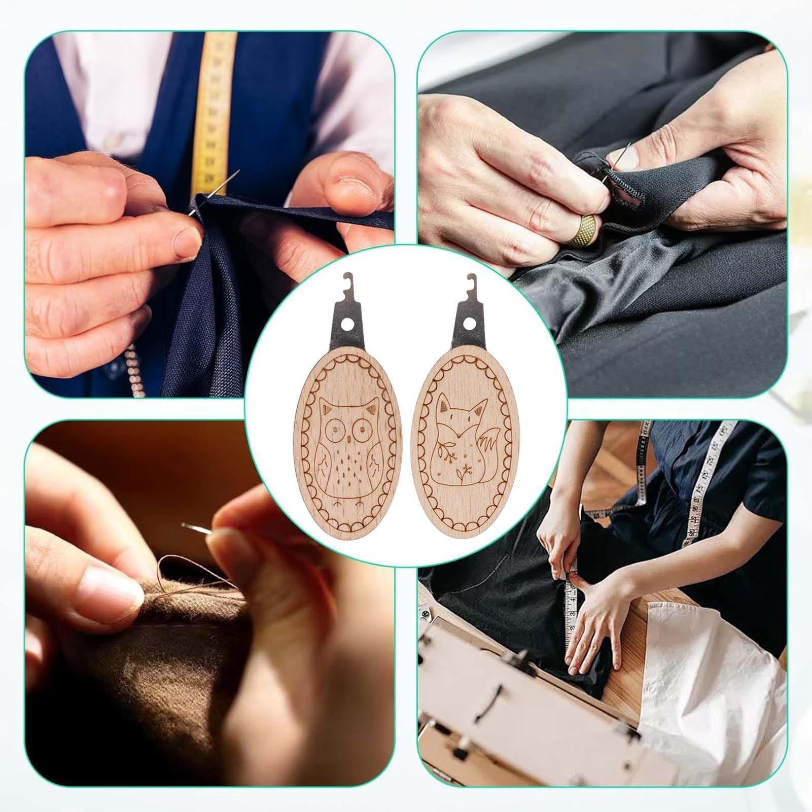 2 unids/set enhebradores de ag - Embroidery Converter reseña y precio