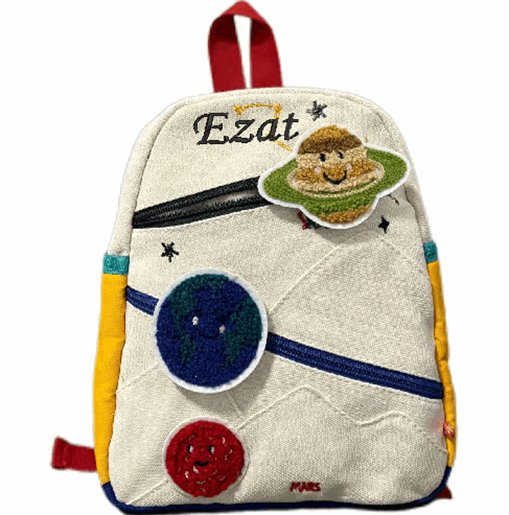 Mochila Planet personalizada,  - Embroidery Name Designs reseña y precio