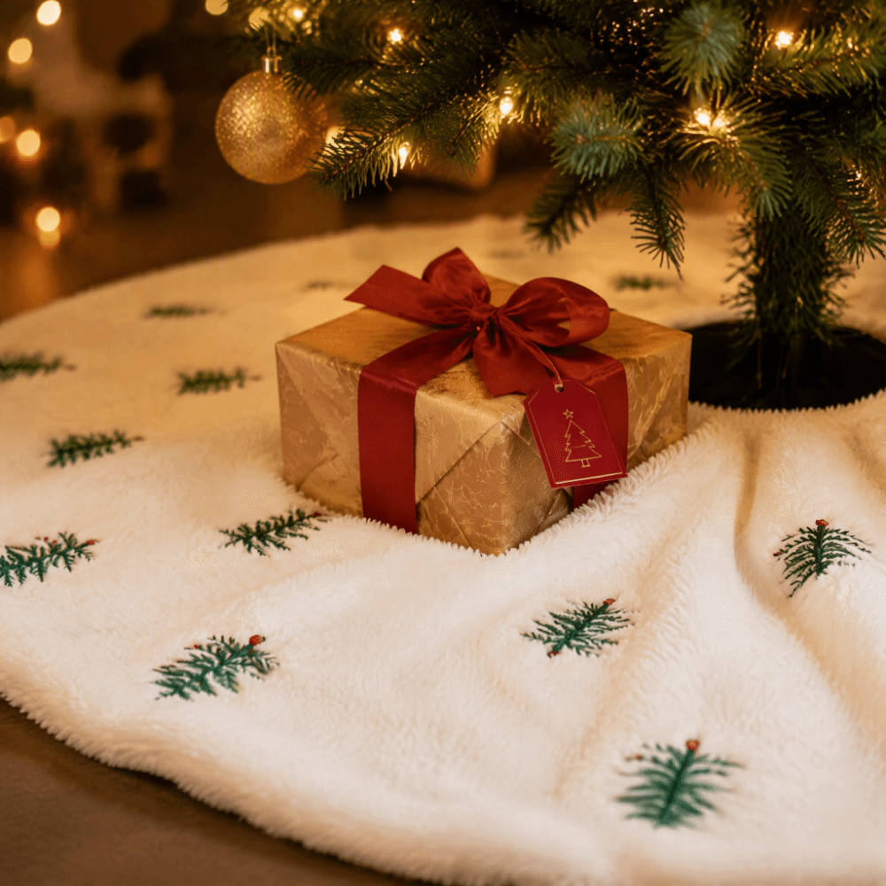 Accesorio Navideño, Falda para - Embroidery Xmas Decorations reseña y precio