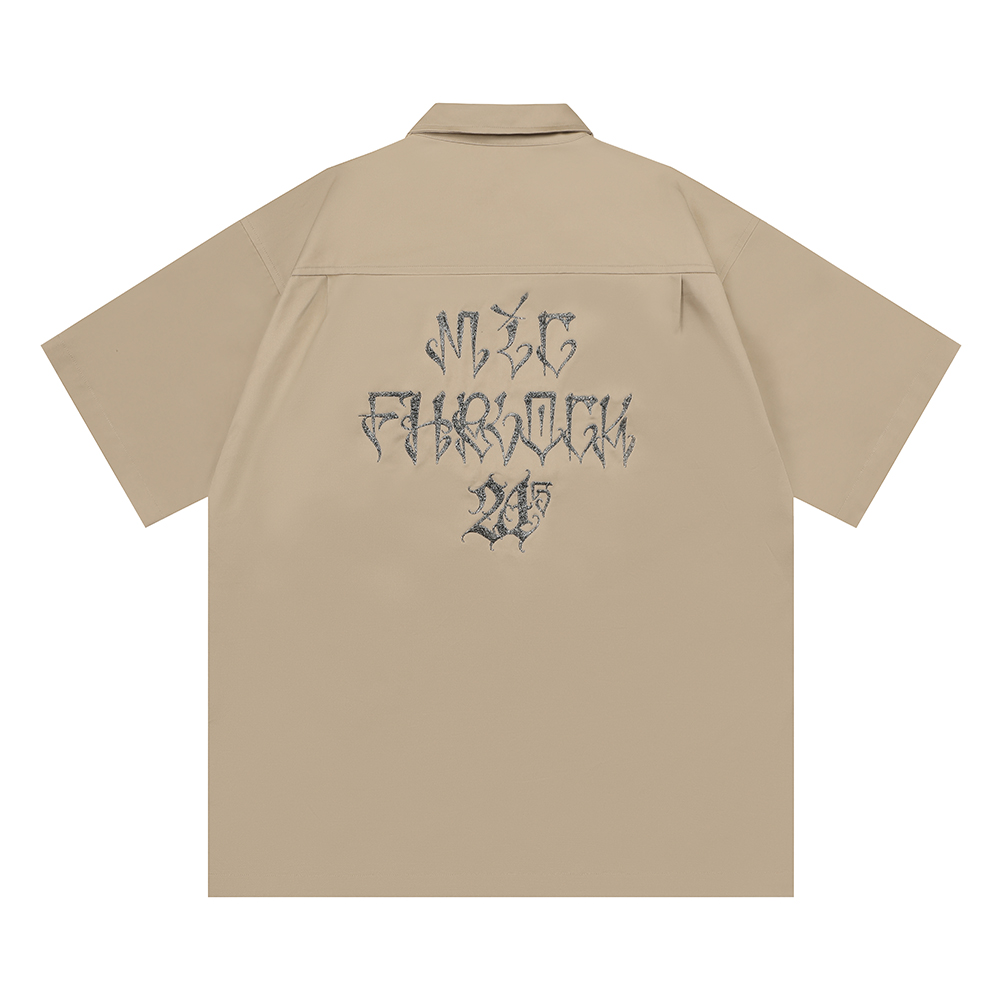 Camiseta Holgada de Manga Cort - Embroidery Font Free reseña y precio