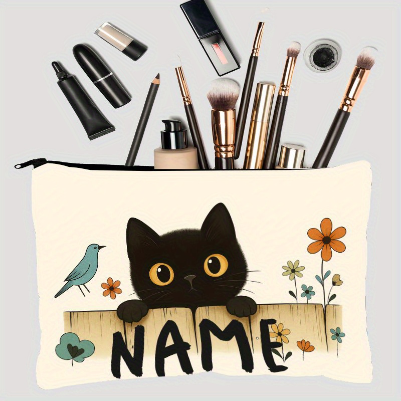 Bolsa de maquillaje personaliz - Embroidery Name Designs reseña y precio
