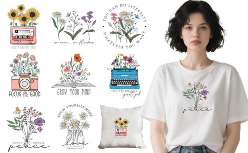 Pegatinas Termoadhesivas de Fl - Embroidery On Shirt reseña y precio