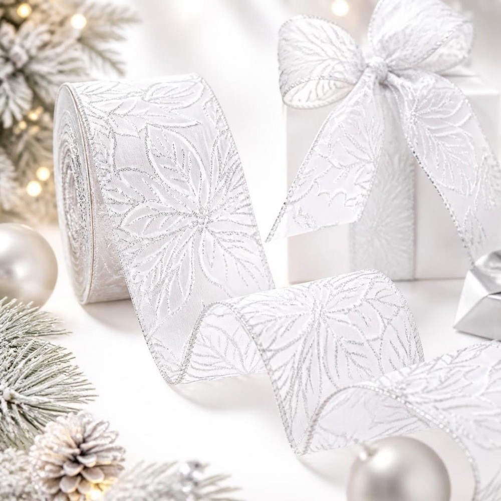 Cinta de encaje bordada con ad - Embroidery Xmas Decorations reseña y precio
