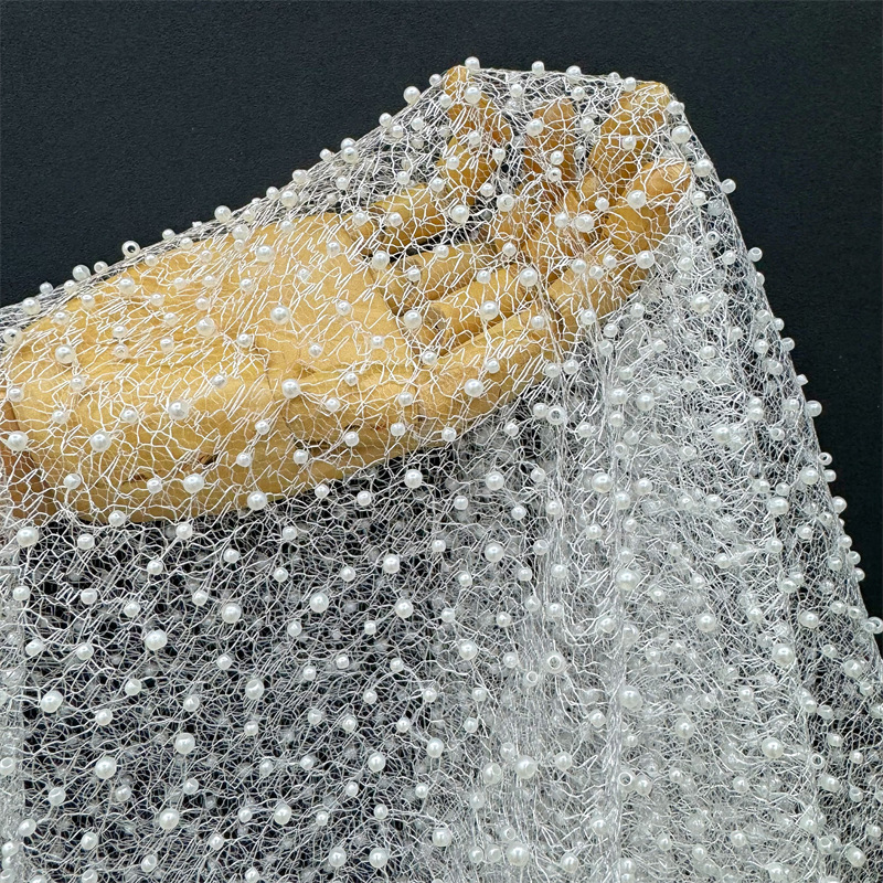 Tela de encaje con cuentas de  - Embroidery Beads reseña y precio