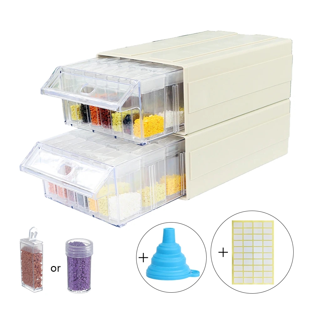 Caja de Almacenamiento de Plás - Embroidery Beads reseña y precio
