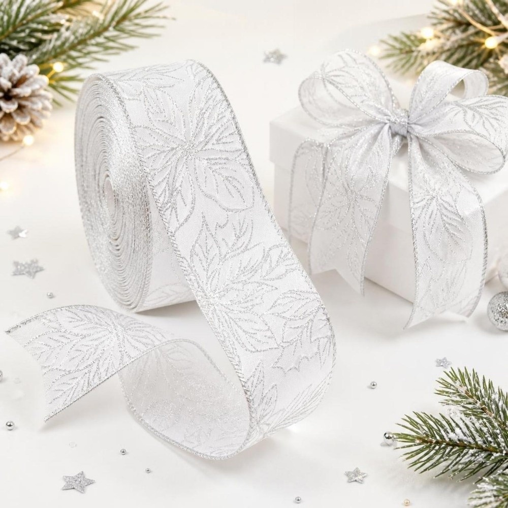 Cinta de encaje bordada con fl - Embroidery Xmas Decorations reseña y precio