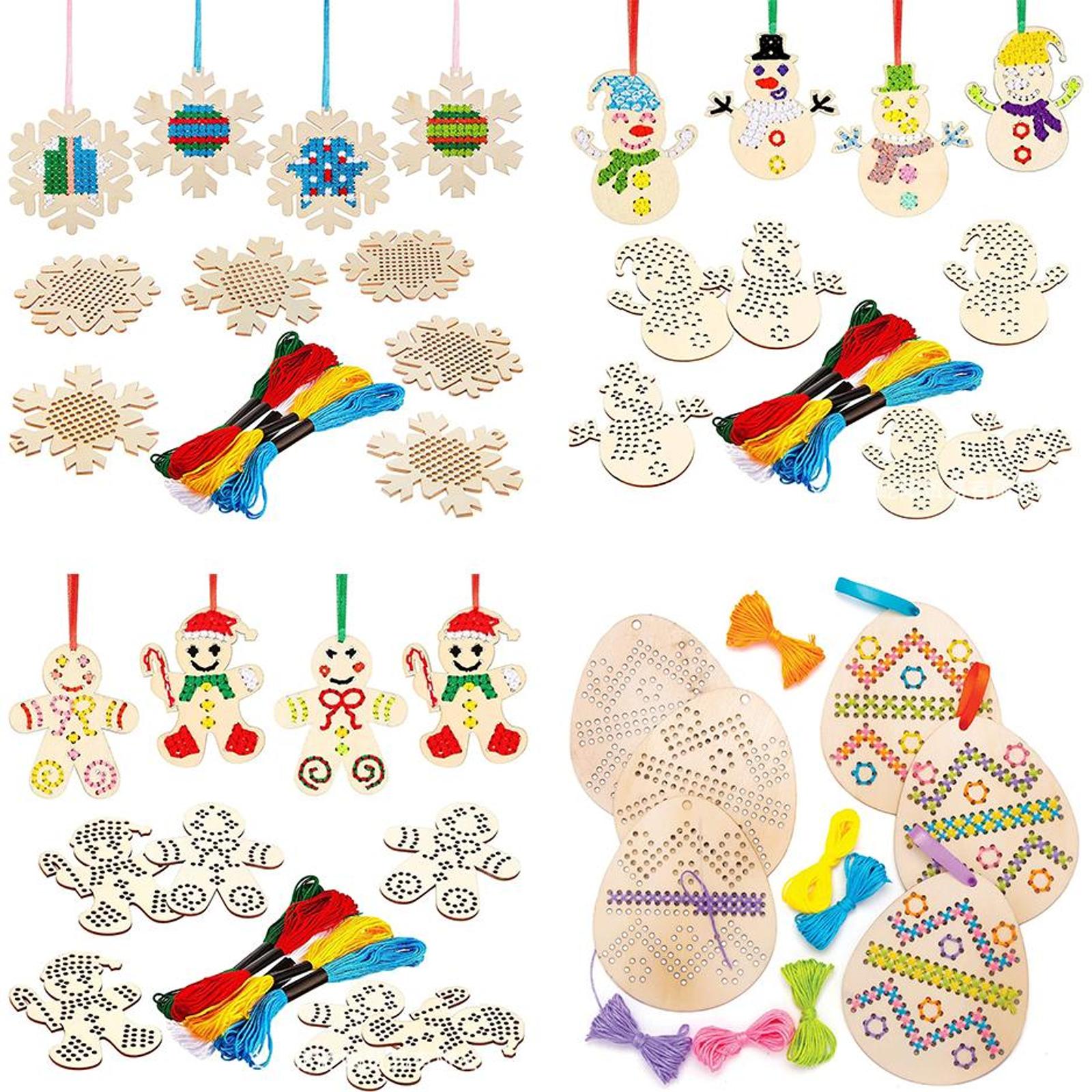 Colgante de Punto de Cruz con  - Embroidery Xmas Decorations reseña y precio