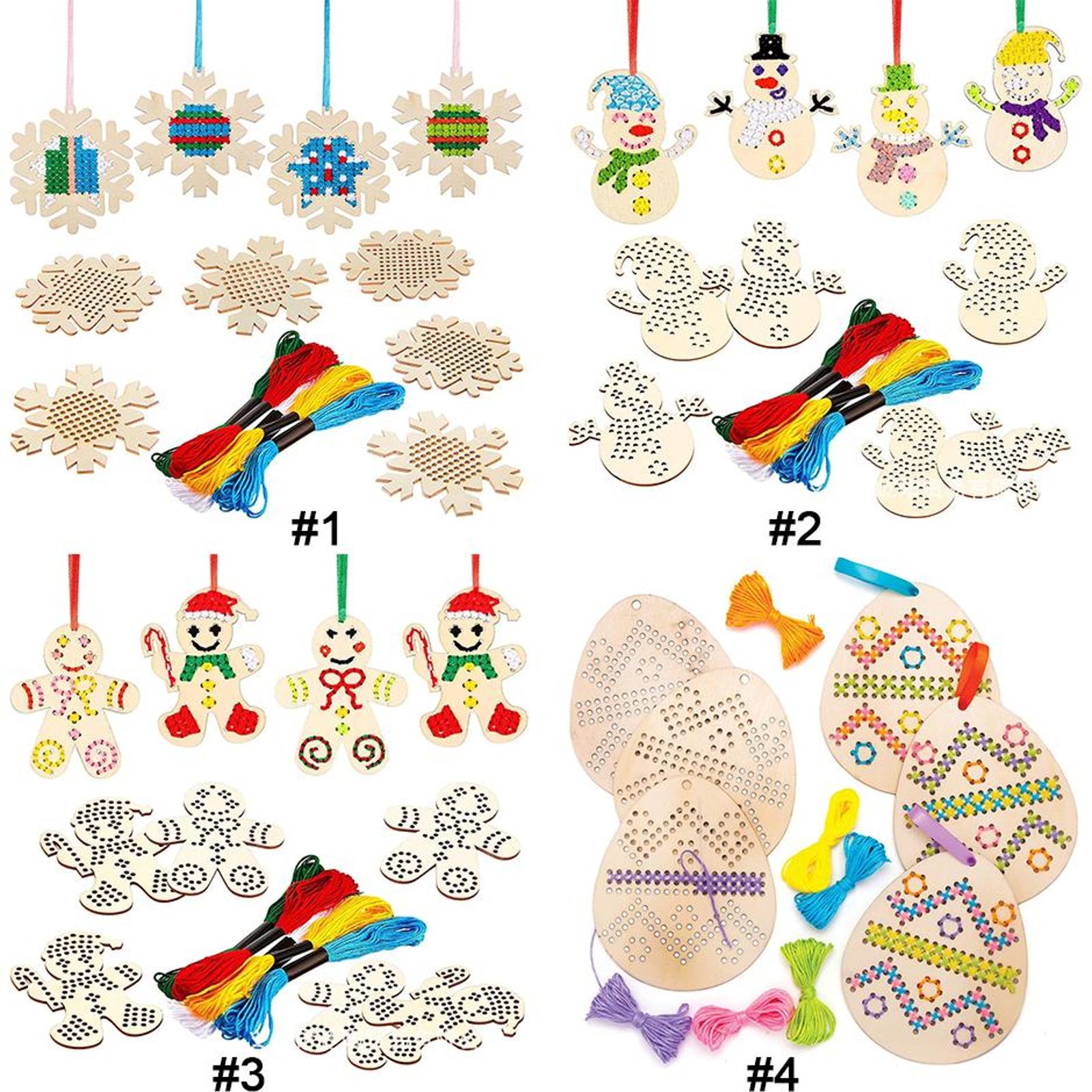 Colgante de Punto de Cruz con  - Embroidery Xmas Decorations reseña y precio