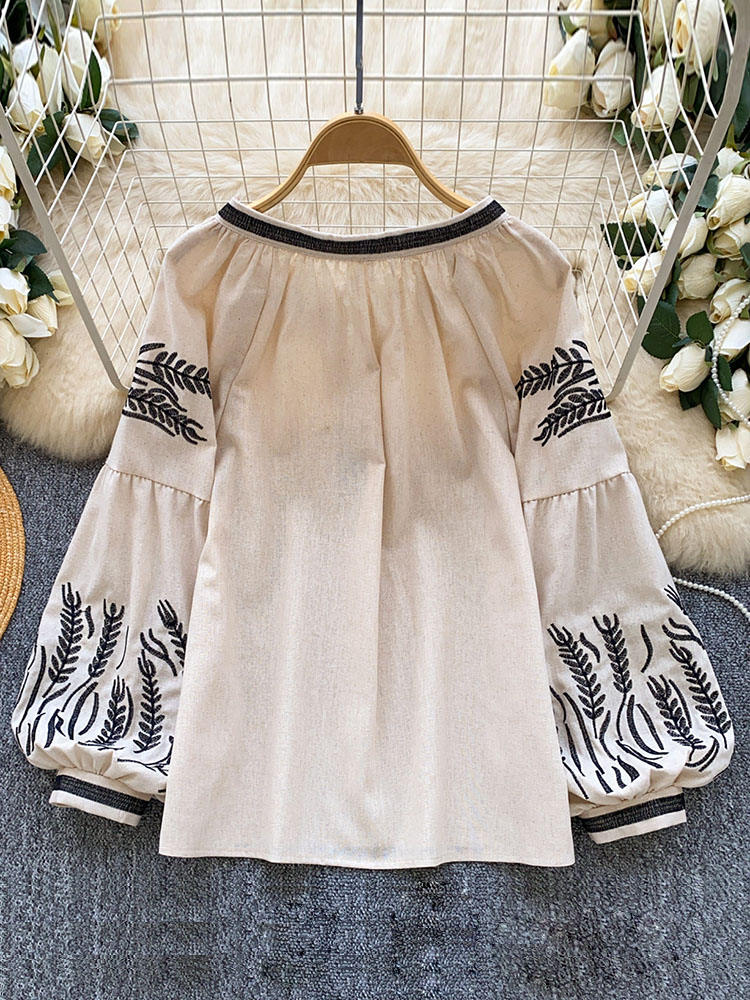 Blusa de Estilo Bohemio para M - Embroidery On Shirt reseña y precio