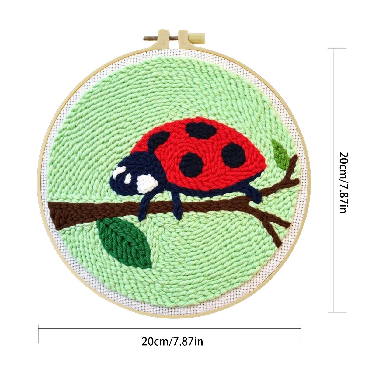 Kit de bordado con aguja perfo - Embroidery Lady Bug reseña y precio