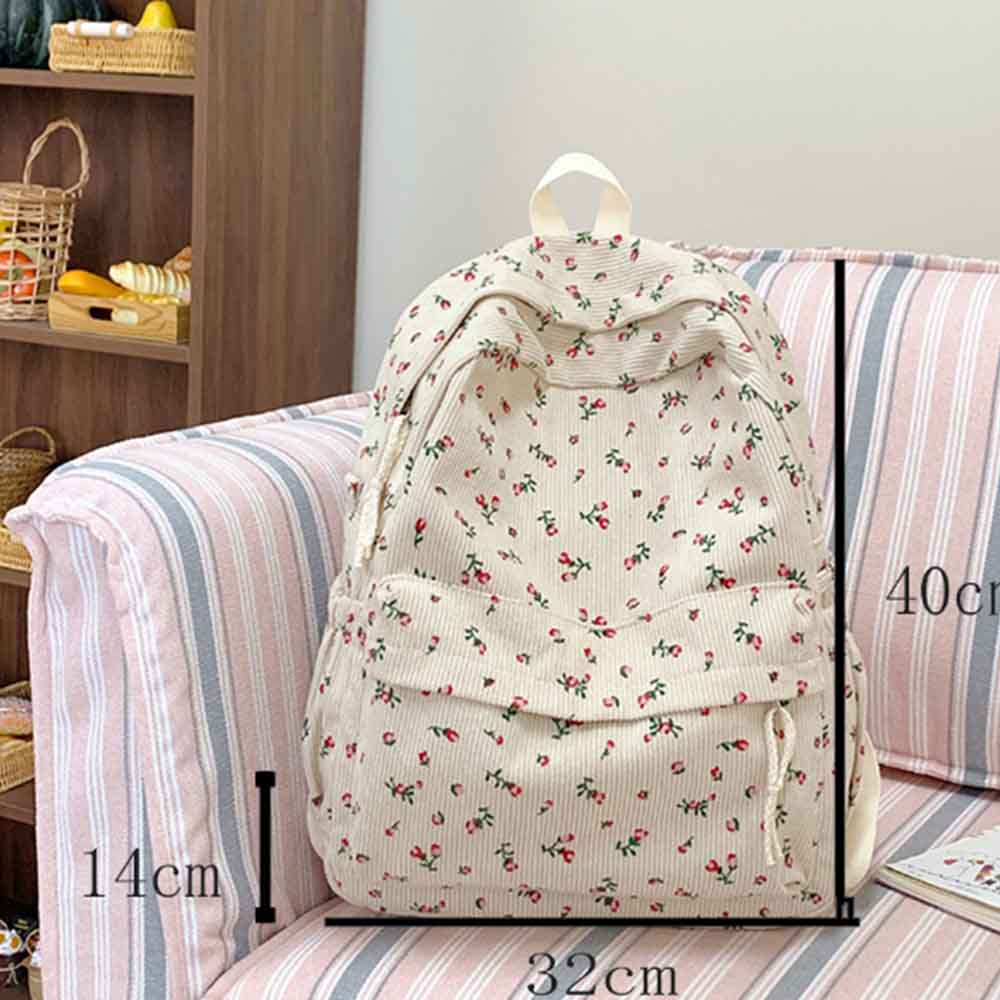 Mochila estampada de pana Ins, - Embroidery Name Designs reseña y precio
