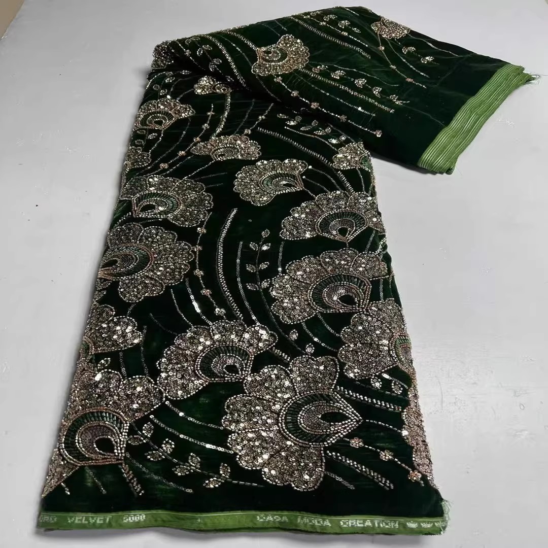 Tela de terciopelo nueva de 5  - Embroidery Beads reseña y precio