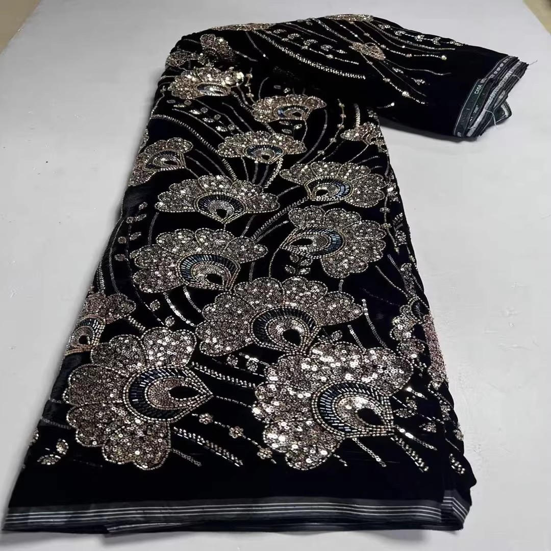 Tela de terciopelo nueva de 5  - Embroidery Beads reseña y precio