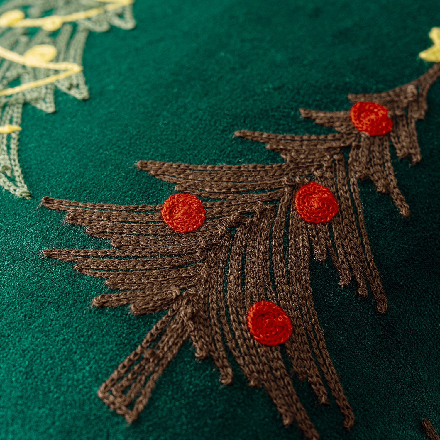 Funda de cojín bordada, funda  - Embroidery Xmas Decorations reseña y precio