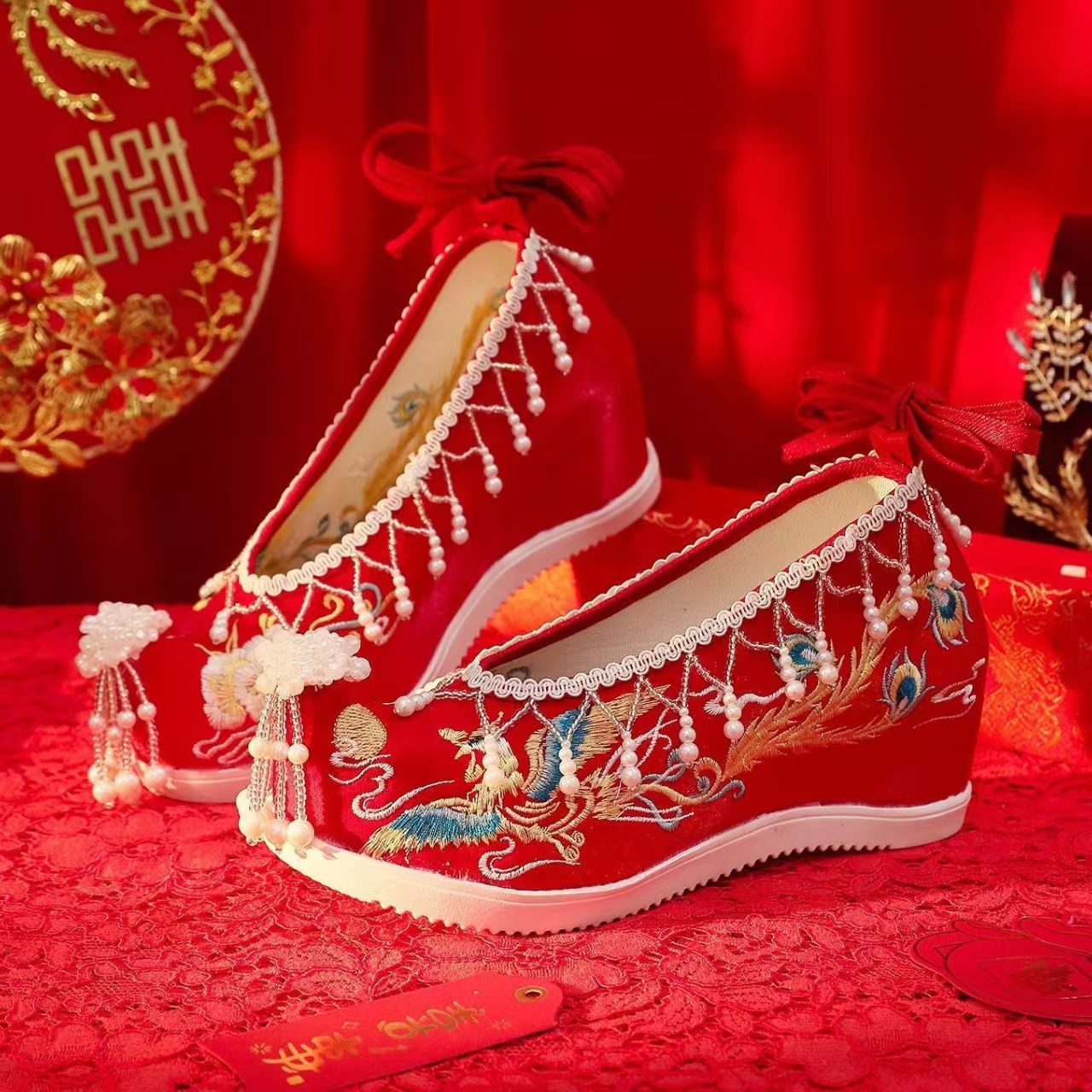 Nuevos zapatos de boda bordado - Embroidery Beads reseña y precio