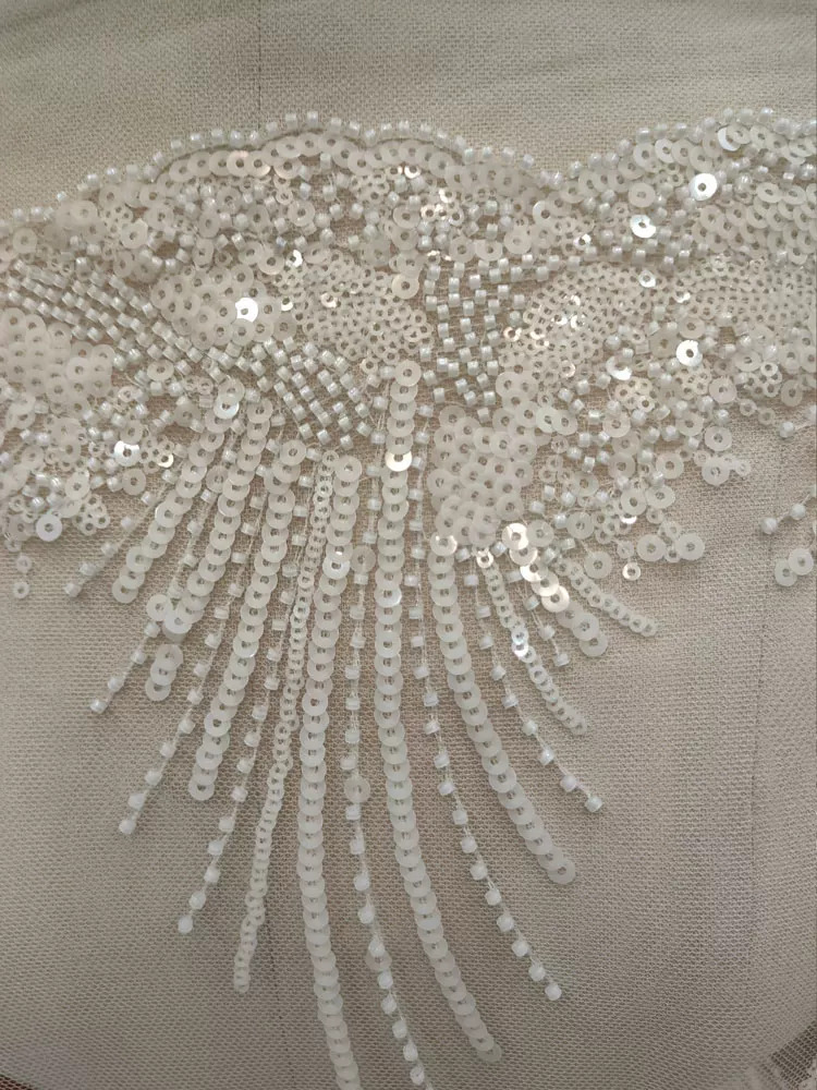 Tela de malla suave con bordad - Embroidery Beads reseña y precio