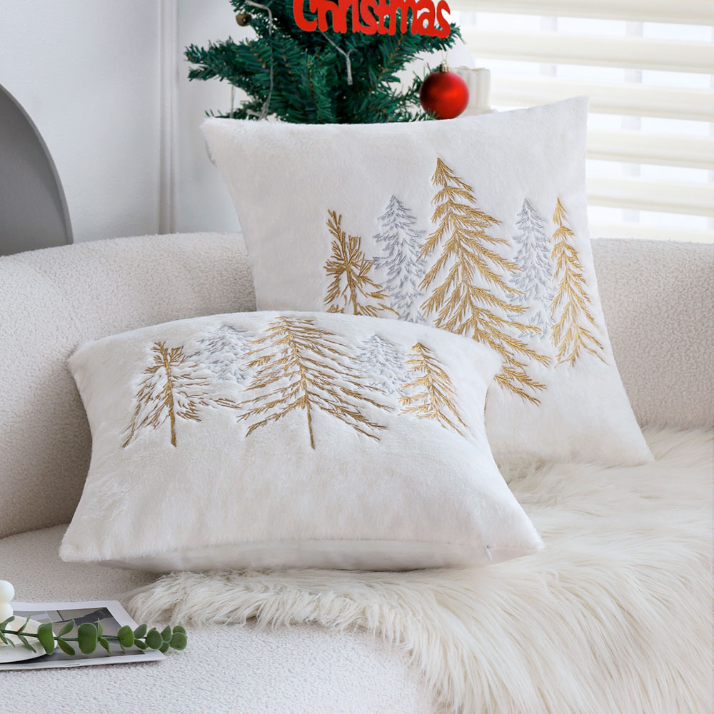 Funda de almohada navideña de  - Embroidery Xmas Decorations reseña y precio