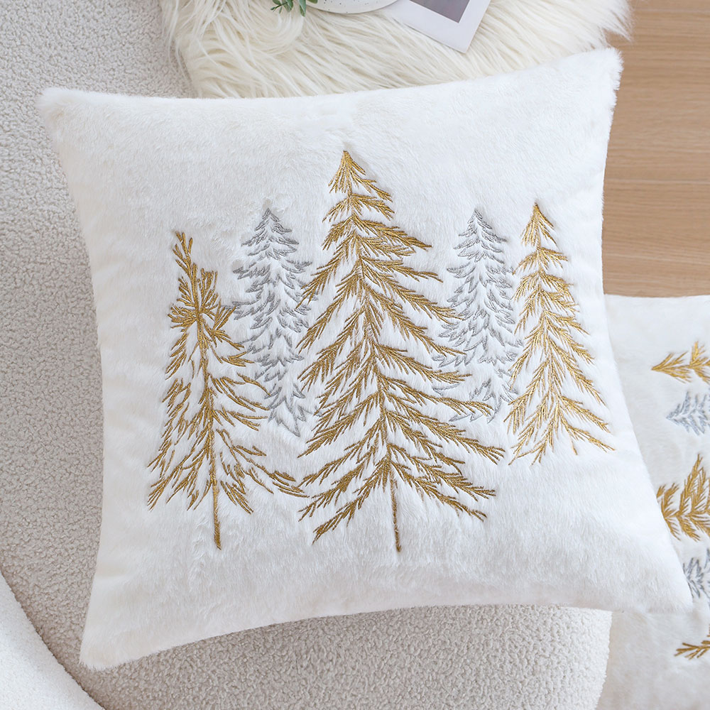 Funda de almohada navideña de  - Embroidery Xmas Decorations reseña y precio