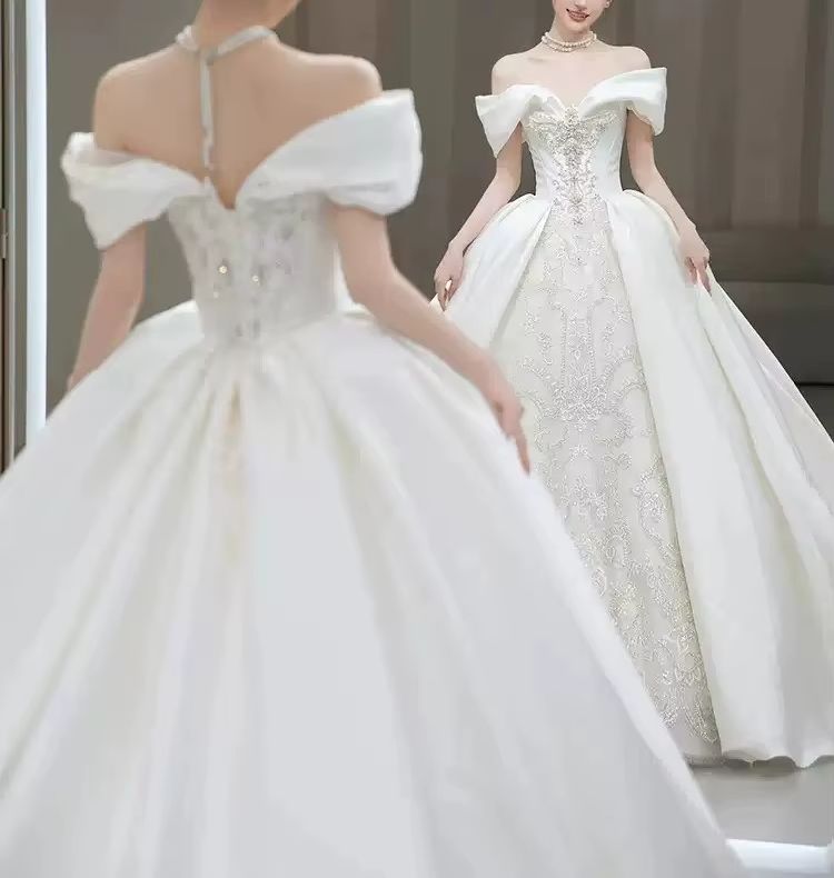 Vestidos de Novia Elegantes co - Embroidery Beads reseña y precio